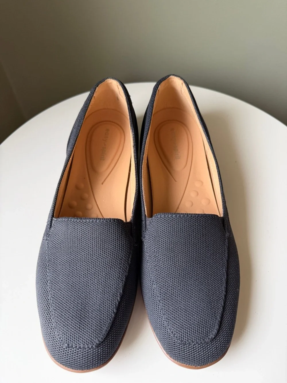 Easy Spirit Devitt women's slip-on loafers Orthotic Friendly Blue EUC